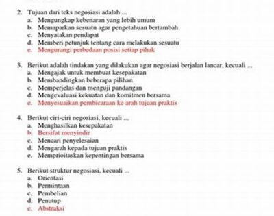 Gambar Soal Negosiasi Kelas 10