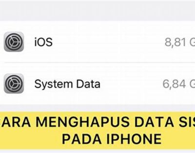 Cara Mengurangi Data Sistem Iphone